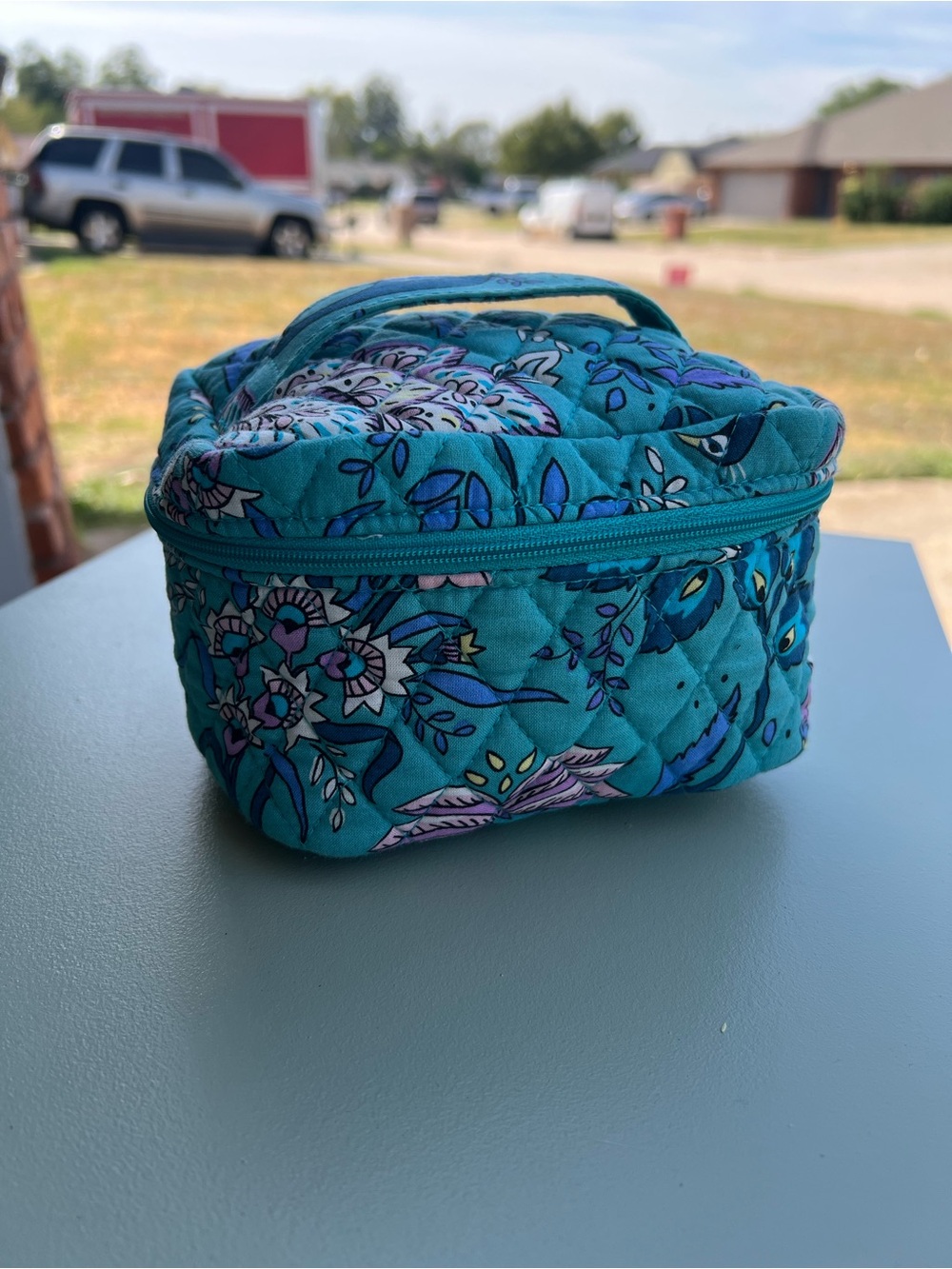 Vera Bradley y2k Quilted Floral Travel Cosmetic Case